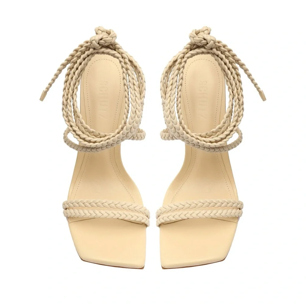 Schutz “Jada” braided heeled sandals - Picture 2 of 4
